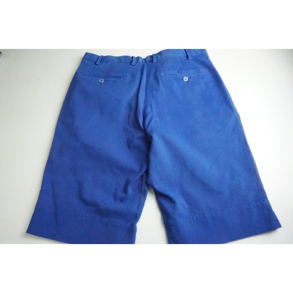 Isaia Napoli Sportivo Comfort Cotton Blend Vibrant Blue Shorts 50R BRAND NEW - Picture 6 of 6